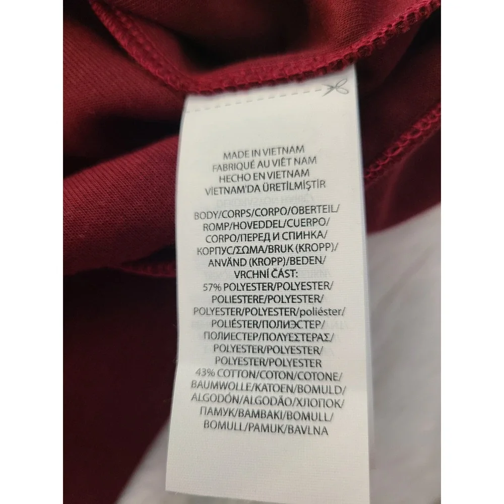 Polo Ralph Lauren Mens Quarter Snap Double Knit Pullover Burgundy Red Medium NWT - Picture 5 of 6